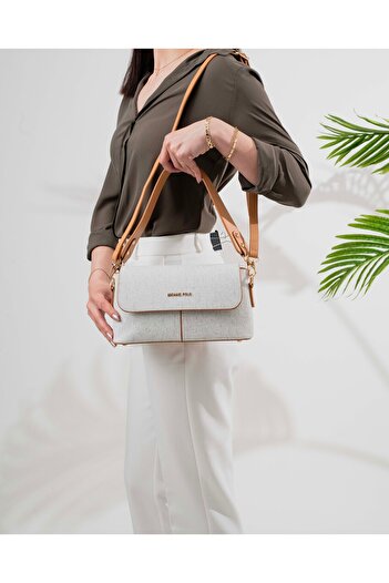 Çanta Trend Zippered Women's Handbag Crossbody Bag with Cover Detail