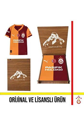 Galatasaray Licensed 2025/2026 Season Piece Home Jersey Icardi with Wooden Box