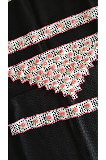 Papatyam Handcrafted Dowry Towel Edge Hand Knitted Crochet/Towel Edge/Handwork/Handmade/Flush Thread