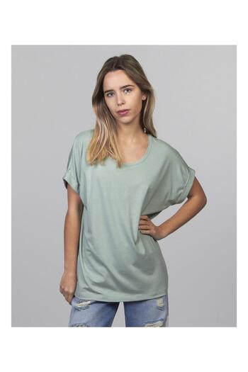 ONLY 15106662   Short Sleeve Tshirt with Shallow Collar Sleeve Fold