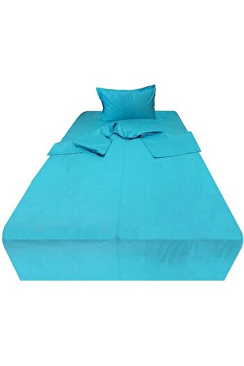 Liz Line Single Bedding Set, Three Pieces, Turquoise, Cotton Ranforce
