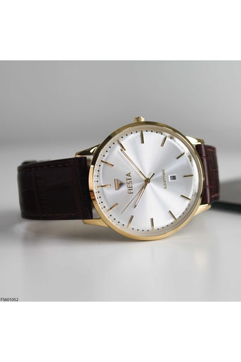 Fiesta Fs601052 Men's Wrist Watch with Leather Band