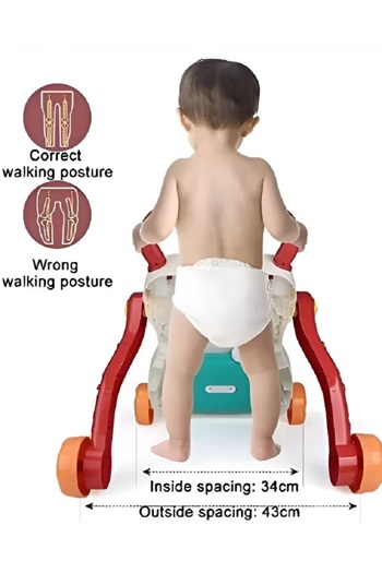 rexa Musical Baby Walker – My First Step Push & Pull Toy with Interactive Activities
