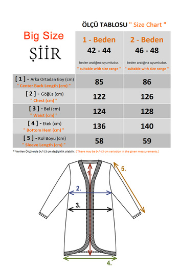 Şiir Women's Plus Size Long Sleeve Lace Guipure Detail Open Front Oval Knitted Jacquard Cardigan - Coral