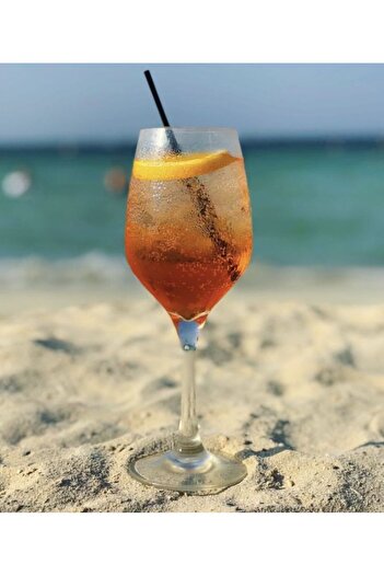 alenked Thin Cocktail Plastic Straw Black 4X140 mm 300 Pieces