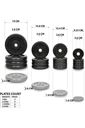 Delta Power DeltaPower Fitness Adjustable Dumbbell Set 50 KG