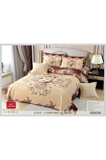 FIONNA.RO 5 Piece Velvet Duvet Cover Set - Big Flower