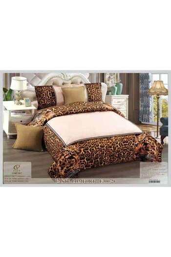 FIONNA.RO 5 Piece Velvet Duvet Cover Set - Tiger