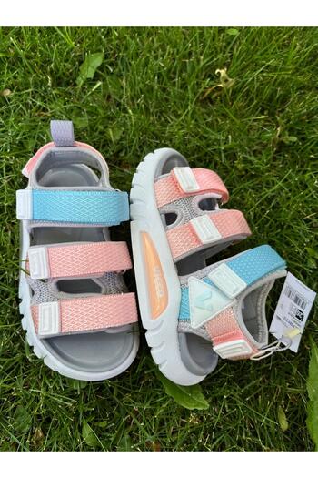 Vicco Size 26-35 Three Stripes Lightweight Non-Slip Sole Girls-Boys Sandals