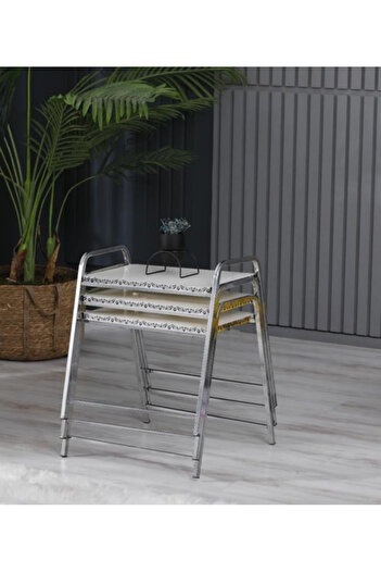 Desire Mirac coffee table, 3 pieces, stackable, metal