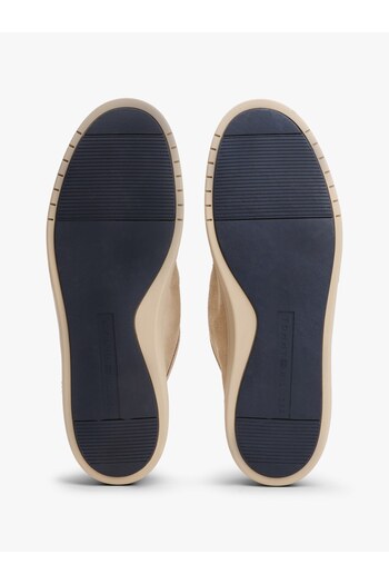 Tommy Hilfiger Erkek Pamuklu Astarlı Rahat Taban %100 Süet Bej Sneaker FM0FM05501-RBT