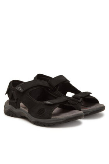 BUGATTI Men's Sandals black BUGATTI-321-AS780-2569 1010 BLACK / BLACK