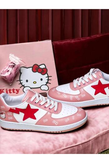 Wisevelya Kitty Pembe Spor Ayakkabı