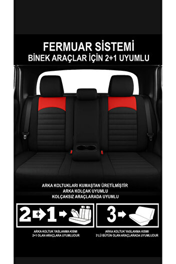 Galaxy Kia Sportage Uyumlu RİVA Plus Serisi Oto Koltuk Kılıfı