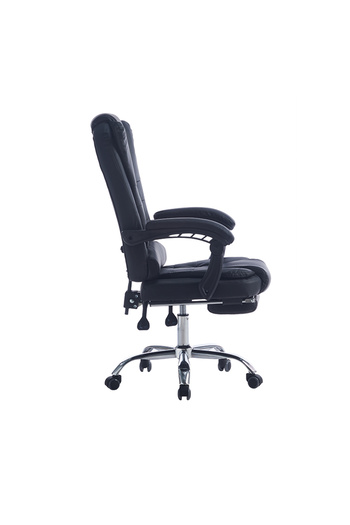 Quasar & Co. Office chair model Beta, ergonomic, adjustable height, retractable footrest, eco-leather