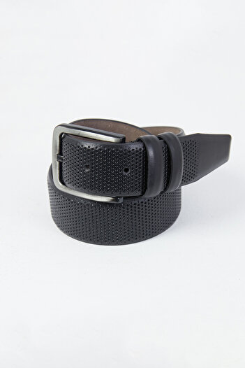 Fulla Moda Classic Faux Leather Belt