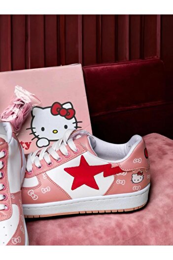 Wisevelya Kitty Pembe Spor Ayakkabı