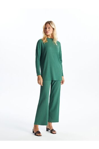 LC Waikiki Green Elastic Waist Comfortable Fit Women's Trousers