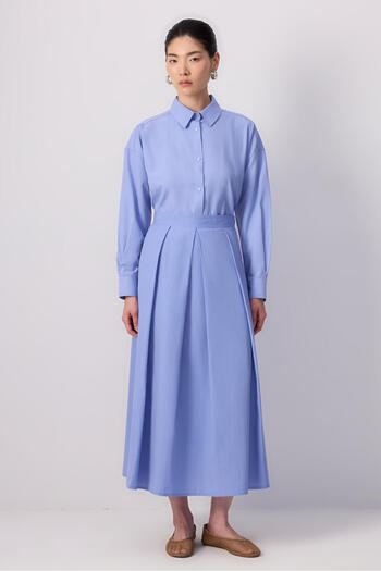 Touché Privé Wide Pleated Skirt