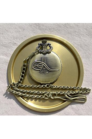 Wolawood Nostalgic Chain Pocket Watch Metal Chain Watch Antique Ottoman Style Special Retro Gift Collection