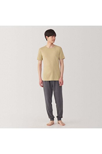 Muji Moisture Wicking Cotton Crew Neck Short Sleeve T-Shirt
