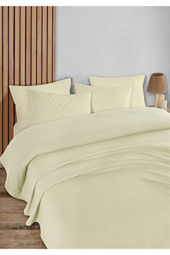 HomeBerry Adaline Ecru Double Pique Set 200 X 230 cm