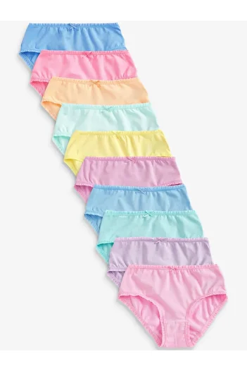 Next Baby Set de chiloți 10 piese 100% bumbac roz liliac violet