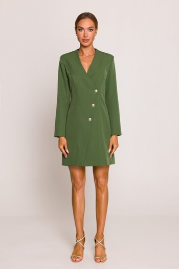Made of Emotion Blazer dress with gold buttons