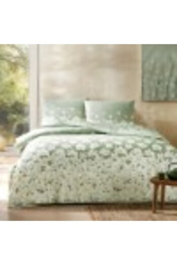 Taç Lenjerie pat 1 persoana bumbac 100% ranforce, cearceaf pilota 160x220cm, Tac, April verde design flo