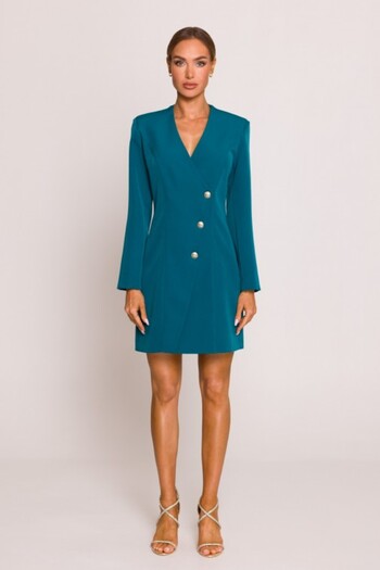Made of Emotion Blazer dress with gold buttons