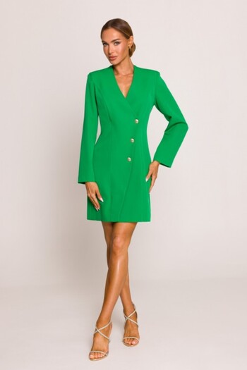 Made of Emotion Blazer dress with gold buttons