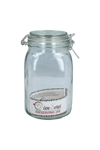 Bien Servi Glass Preserving Jar Clear 1.4 Liter