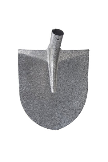 flores Carbon grey round shovel, without handle, 280 x 270 mm