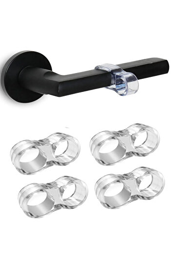 SİHİRLİ AYAKLAR Silicone Door Stopper 4Pcs Durable Window Handle Stopper Buffer Sound Blocker Furniture Protection