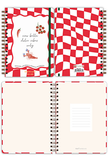 Matt Notebook 2025-2026 B5 Akademik Ajanda Spiralli 17x24 cm - 17 Aylık