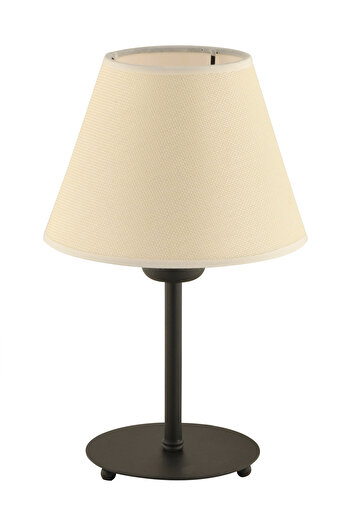 NisaLuce Nisa Luce Beluna Metal Lampshade-Smoked Glass/Coffee Fabric Head