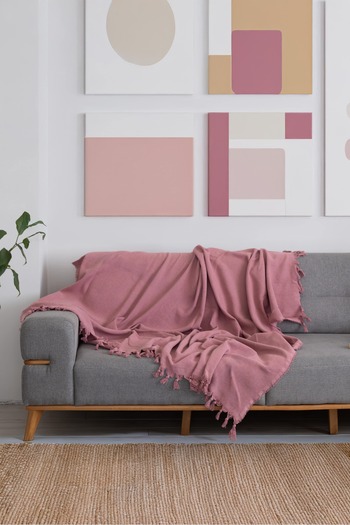 PARELDA HOME GÜLKURUSU BALIKSIRTI DESEN KOLTUK ÖRTÜSÜ 180*210