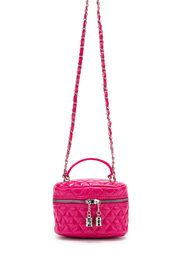 minebag Faux Leather Almira Women's Crossbody Bag Fuchsia