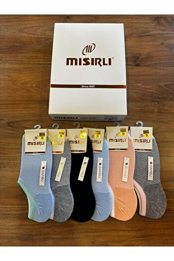 Mısırlı Women's Modal Fabric Comfortable Seamless Invisible Socks 6 Pack