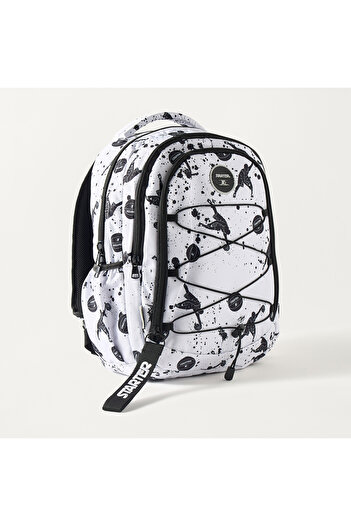 Starter Starter All-Over Print Backpack 15 inches Backpack with Adjustable Shoulder Straps - 32x42 cms