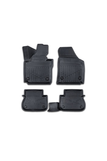 CED AUTO TRADE Set covorase auto cauciuc VW CADDY 2015-2020, forma tavita 3D