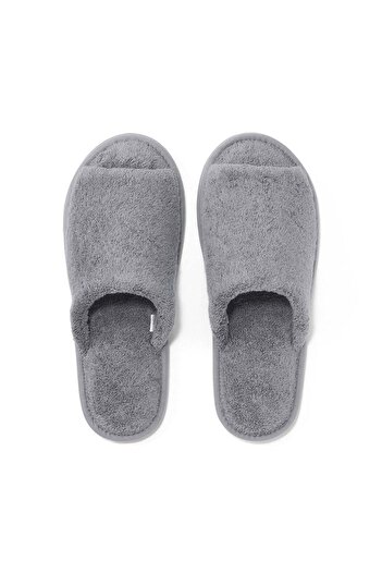 Muji Cotton Pile Slipper, Open Toe