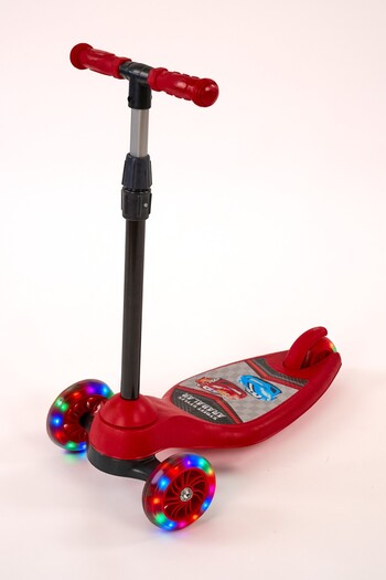BRN Oyuncak Brake Led Lighted 3 Three Wheel Height Adjustable Runner Girl Boy Red Children Pink Scooter