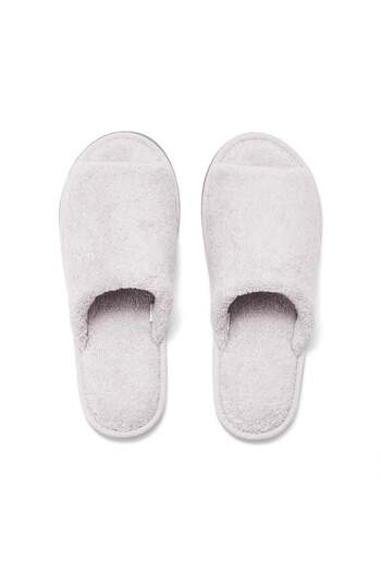 Muji Cotton Pile Slipper, Open Toe