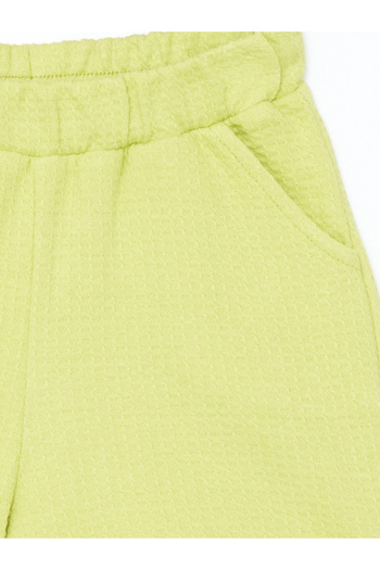 LC Waikiki Elastic Waist Textured Girl's Shorts