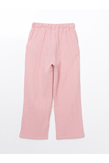 LC Waikiki Elastic Waist Textured Girl's Trousers