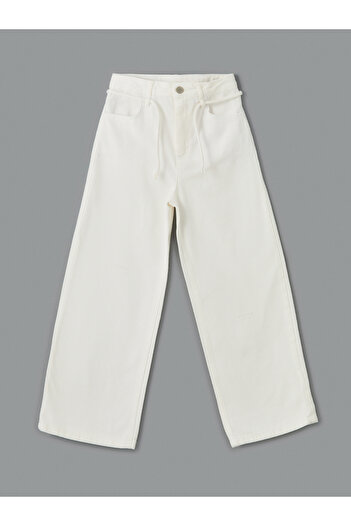 LC Waikiki Girl's Pants with Adjustable Elastic Waist