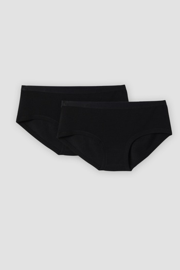 Woody 2-Piece Women's Panties-Ndb - 199-Black