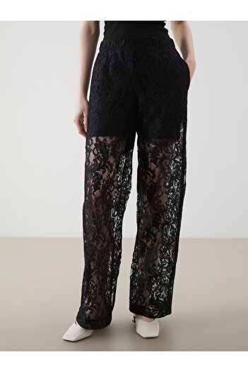 LC Waikiki Lace Women's Trousers with Elastic Waist