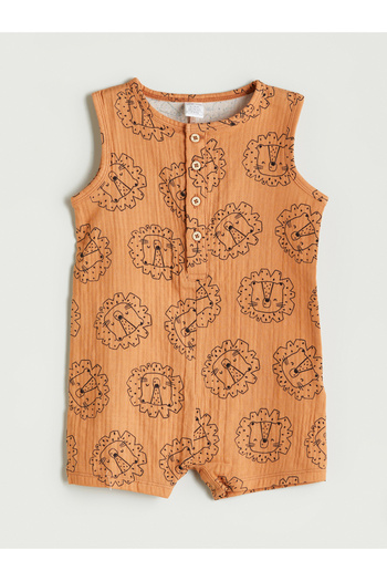 LC Waikiki Baby Boy Jumpsuit with Buttoned Collar